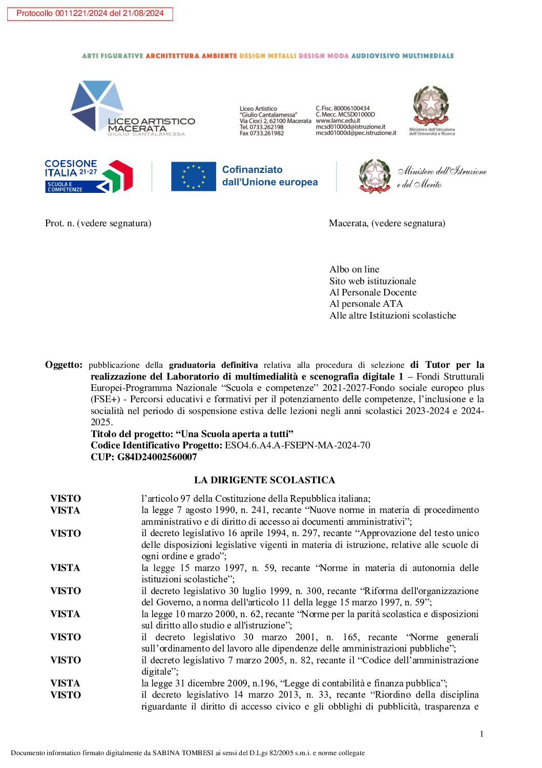 6. Graduatoria definitiva selezione Tutor_Lab._scenograf.multimed. 1